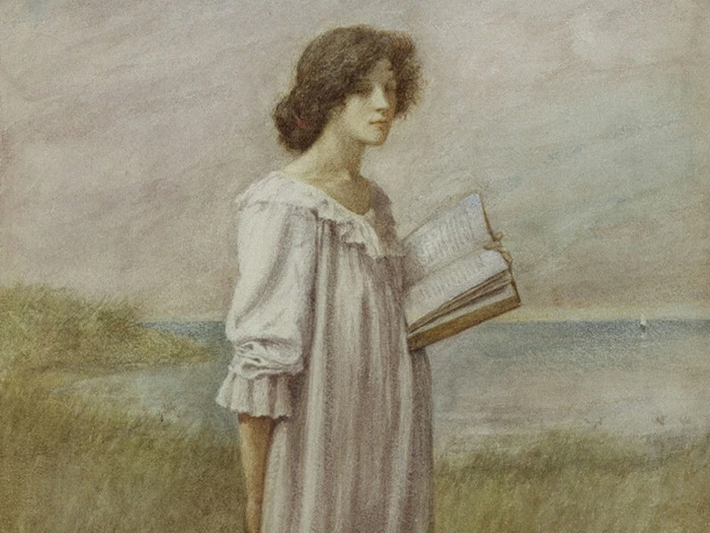 1861-Philip Burne-Jones - Accanto a un mare d'estate 1896